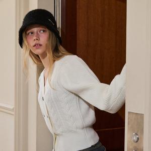 [에고이스트][BL] 더블 버튼 꽈배기 니트가디건(ER4OKG03)