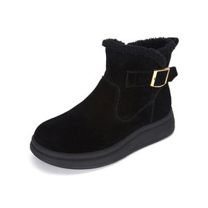 엠.무크 한스 소가죽 퍼 부츠 블랙 516523621IA