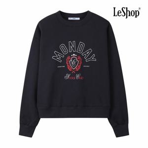 [르샵] 먼데이 프린팅 기모 맨투맨 티셔츠 (BPATS014A)