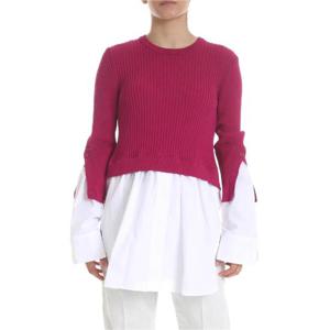 19SS KENZO Fuchsia 앤 화이트 셔츠 pullover 2TO1325AP01 TP563391686