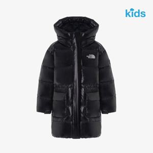 노스페이스 키즈 점퍼 NC1DR58S 블랙 걸즈 레이나 다운 코트 (RDS)