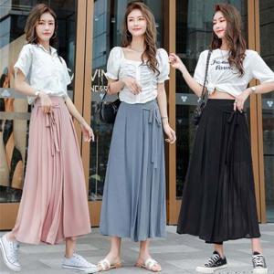 나팔바지 치마바지 롱팬츠 슬랙스 시폰 스커트 9부 치마