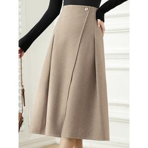 [예쎄](예쎄) 랩스타일 A라인 울터치 스커트(S5WSK005A)