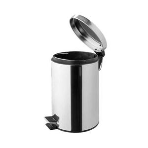 스텐 원형페달휴지통 12L 무소음 스 W 식당휴지통 노래방휴지통 음식점휴지통 스텐휴지통 플라스틱휴지통 오픈휴지통 쓰레기통