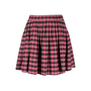25 FW 겐조 하이웨이스트 체크 패턴 스커트 FC62JU1869RF TP445720026