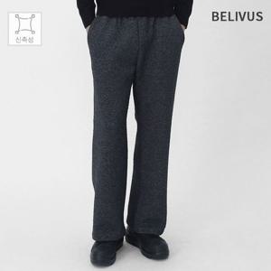 빌리버스 남성 캐주얼 스트레이트 와이드 밴딩바지 니트 저지 팬츠 BHL114