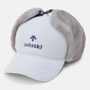 [데상트]데상트 SWISS SKI 에코퍼 귀달이 볼캡 SP423SCPO1LGRY