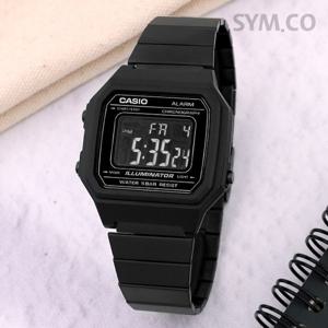 카시오 B650WB-1B 복고풍 사각 빈티지 디지털 남녀공용 메탈 시계 d