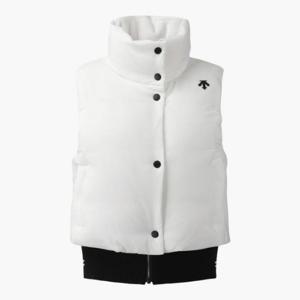 데상트골프베스트 JQS DP42WFDVO1-BWTG 여성 블루종 패딩 베스트 Bright White