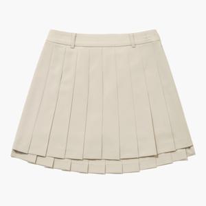[먼싱웨어]여성 베이직 플리츠 스커트 베이지 MR122LSK12