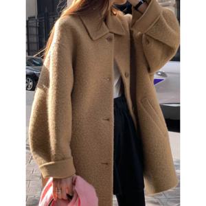 [예쎄](예쎄) 알파카 부클 A라인 하프 코트 (S5WCT054A)