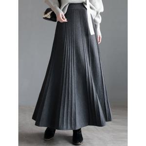 [예쎄](예쎄) 맥시롱 플리츠 페미닌 니트스커트(S5WSK030A)