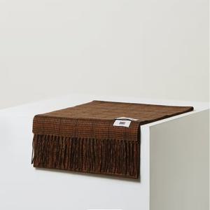 [닥스핸드백] 공용 브라운 체크 캐시미어 머플러DBMU5F991W3