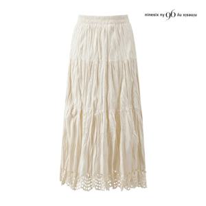 나인식스뉴욕  벨벳 펀칭 링클 스커트 (NPCSK006M0)