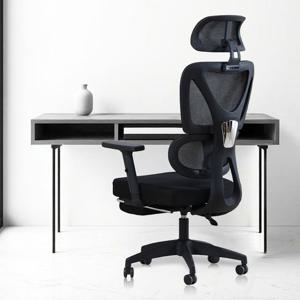 밥 타이탄 컴퓨터 사무용의자 인체공학 더블메쉬 포켓스프링 하이백 블랙