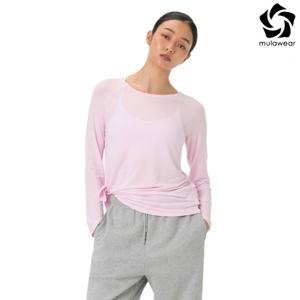 뮬라웨어 여성 소프티 타이업 롱슬리브 AWWETL105-CPK-YDP