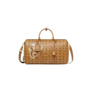 BAPE x MCM 오토마르 비세토스 위켄더백 미디움 꼬냑 MMVESTT05CO001