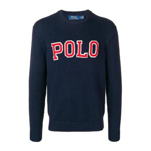 폴로 랄프로렌 바시티 로고 스웨터 710730217