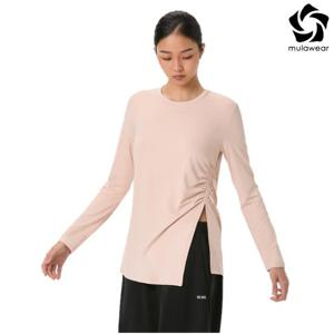 뮬라웨어 여성 피치 컷아웃 롱슬리브 AWWETL107-LPK-YDP