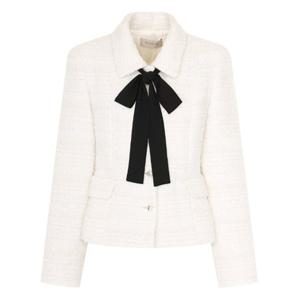 [케네스레이디] 로즈 타이 트위드 자켓 (EWJKPL0304)