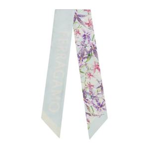 페라가모 플로럴 실크 반도 스카프 3212420789921 LIGHT