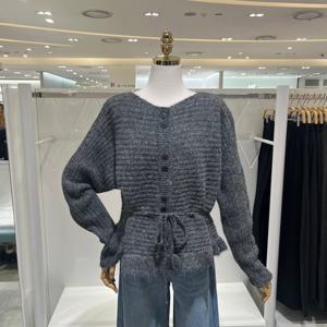 [밸리걸] 스트링 루즈 니트 가디건 616790