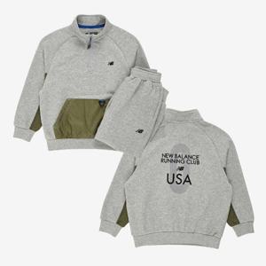 [뉴발란스]뉴발란스 키즈 Outdoor 우븐 매칭 스웻 셋업 NK9YF330