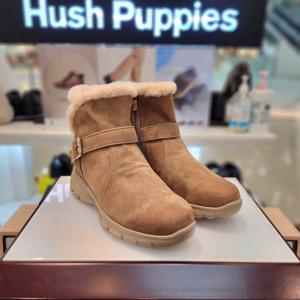 [허시파피]여성 발 편한 5cm 경량 광폭 퍼 앵클부츠 3fq609-C_CA