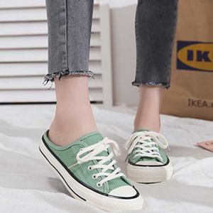 여행용 편한 데이트 신발 캔버스뮬 운동화 스니커즈
