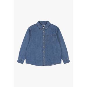 여성) 시즌리스 난스판 바이오워싱 오버핏 긴기장 데님셔츠 DH-MB AP5DDH987-MB