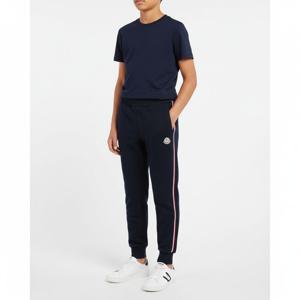 몽클레르 클리어런스 24SS 몽클레어 키즈 로고 패치 삼선 트레이닝 팬츠(네이비) 8H00004 809AG 778 8,10A