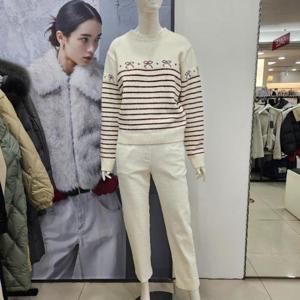 Ab.f.z DP01 리본줄무늬라운드니트 AFZ1HW57