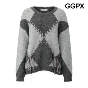 GGPX  빅 아가일 리본 니트 (GQ1KP010F)