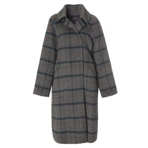 [조순희]울블랜드 체크 코트 (FLWC411)