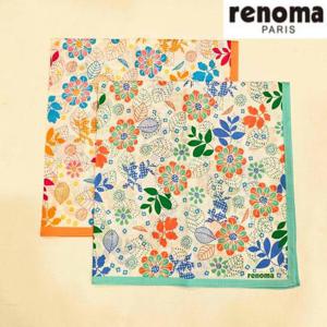 레노마 RFN9202 남녀1매 나염 손수건