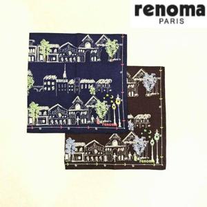 레노마 RAU2103 남녀1매 나염 손수건