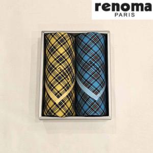 레노마 RDN202 남녀2매 선염 손수건 세트