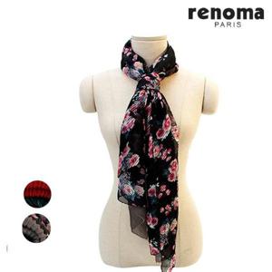 레노마 FRA255 플라워 플리츠 스카프
