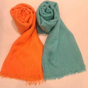 레노마 SAO204 레이온 혼방 솔리드 스카프