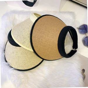 데일리 여자 모자 라탄 썬캡 햇빛차단 여름 챙모자