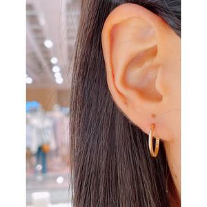 미니골드 14K 베이직링귀걸이(16mm) ECPM4021