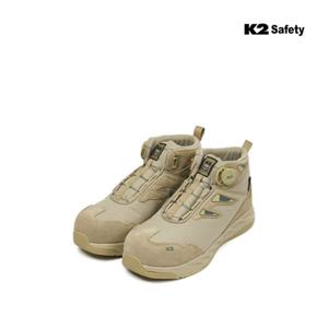 K2 안전화 LT-107 베이지 천연가죽 부드럽고 통기성 우수 6인치
