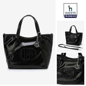 [헤지스]블랙 로고배색토트백HIBA4E529BK