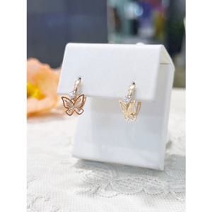 미니골드 14k 18k 프레드 나비 귀걸이 ETRM4407