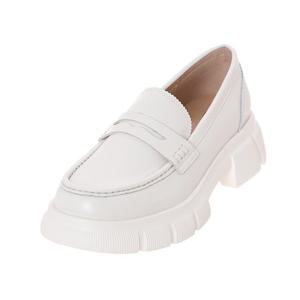 [소다(여성화)]여성 청키 아웃솔 페니로퍼 APS404 FS35_ARLT 아이보리 (5cm)