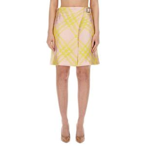 버버리 여성 옐로우 미니 스커트 8083000_B8685