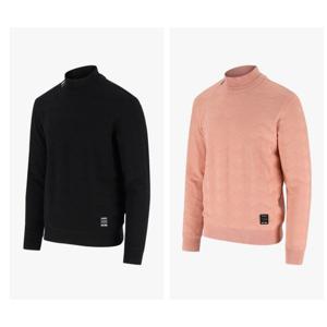 [엘르골프]23년 남성 겨울 전판 조직감 방풍 목크넥 스웨터 [6J73401]