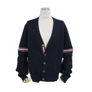 톰브라운 코튼 밀라노 스티치 암밴드 가디건 네이비 MKC310A Y3007 415