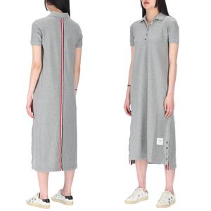 센터백 스트라이프 FJD034A 00050 055 여성 폴로 원피스