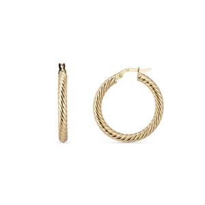 [도로시] 14k 볼드 트위스트 링귀걸이_대